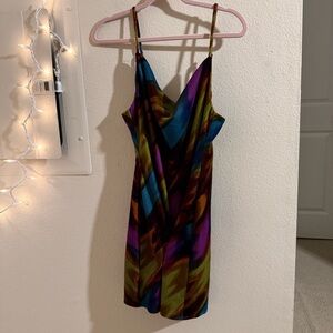 Urban Outfitters Colorful Strappy Mini Dress